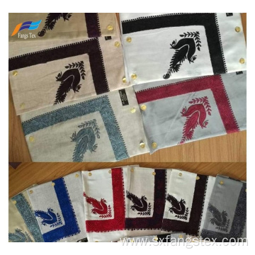 Custom Embroidery Wool Polyester Man's Square Scarf Fabric